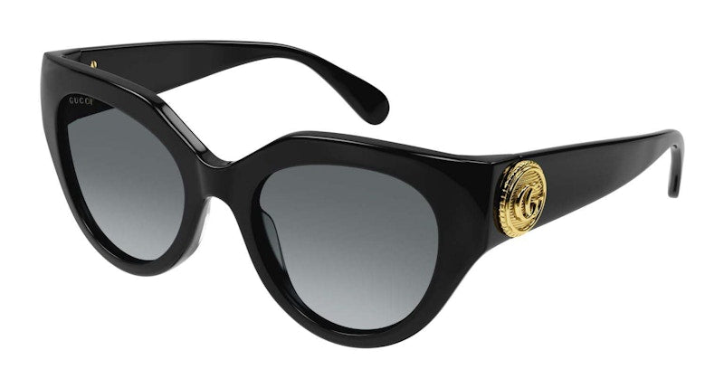 Gucci Cat-Eye Frame Sunglasses Black/Grey (Gg1408S-001-Fr)