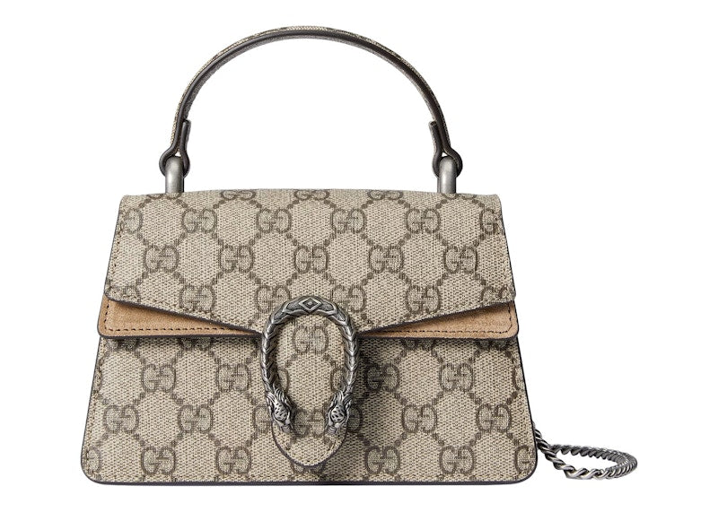 Gucci Dionysus Mini Top Handle Bag Beige/Ebony