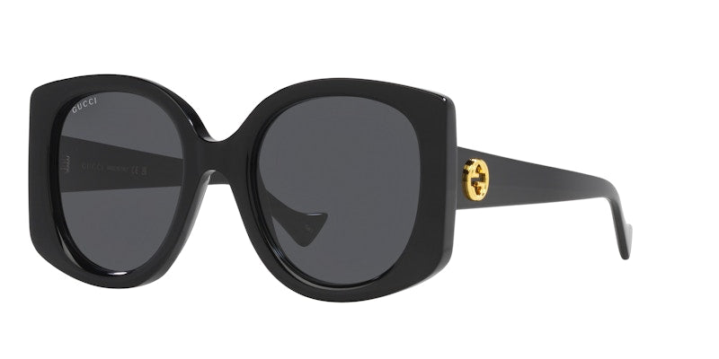 Gucci Gg Rectangle Sunglasses Black (Gg1257S-001)