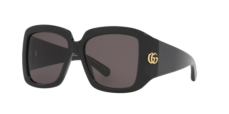 Gucci Gg Square Wrap Sunglasses Black (Gg1402S-001)