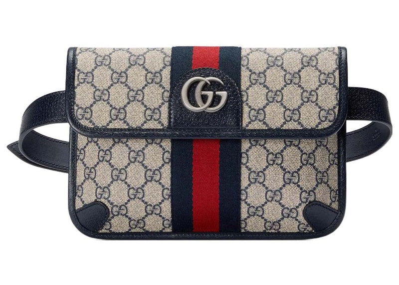 Gucci Gg Supreme Belt Bag Grey