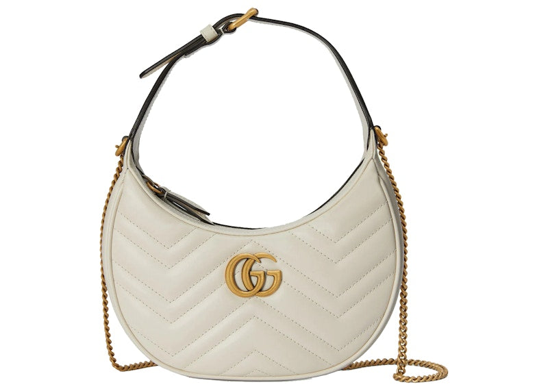 Gucci Gg Marmont Matelasse Mini Bag White