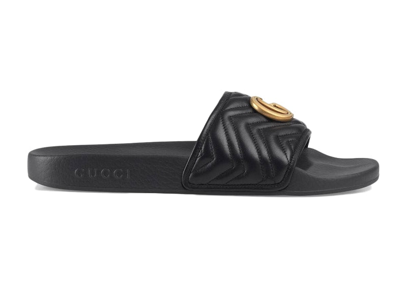 Gucci Matelasse Slide Black Double G