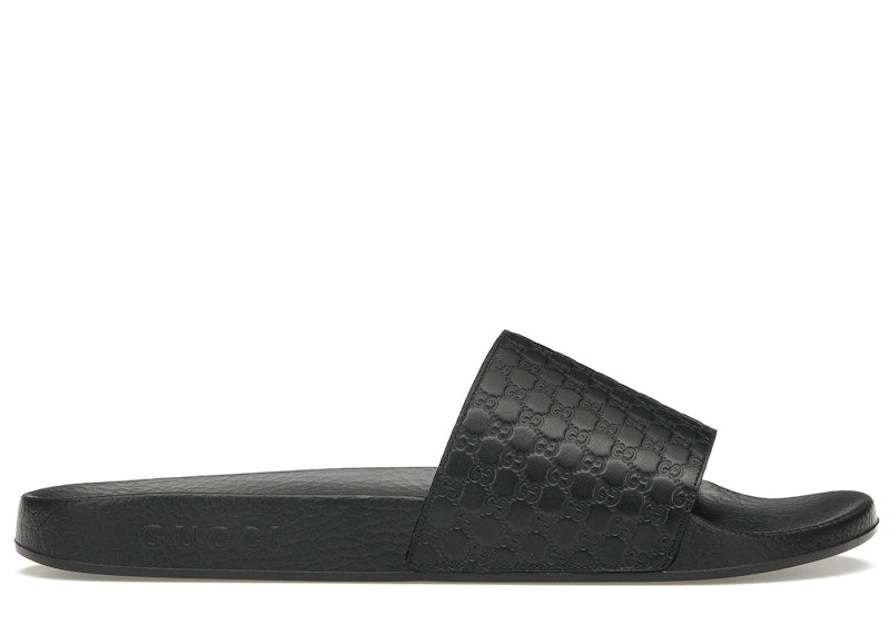 Gucci Microguccissima Slide Black