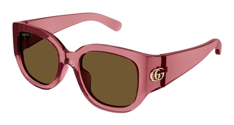 Gucci Oversized Square Sunglasses Red/Brown (Gg1599Sa-003)