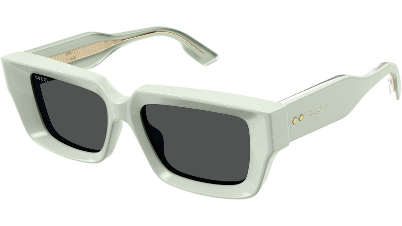 Gucci Rectangle Sunglasses Pastel Green/Grey (Gg1529S-003)