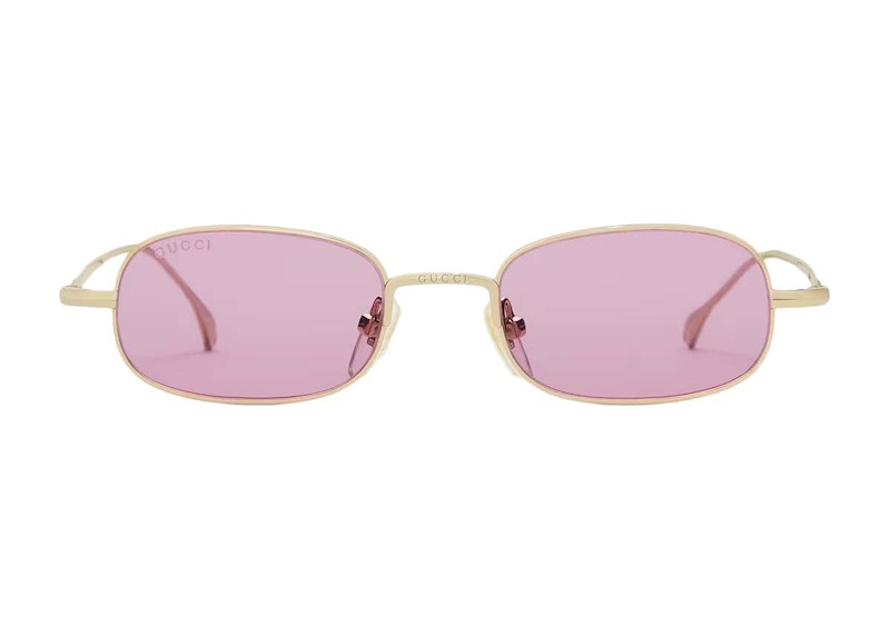 Gucci Rectangular Frame Sunglasses Gold (779496 I3330 8058)