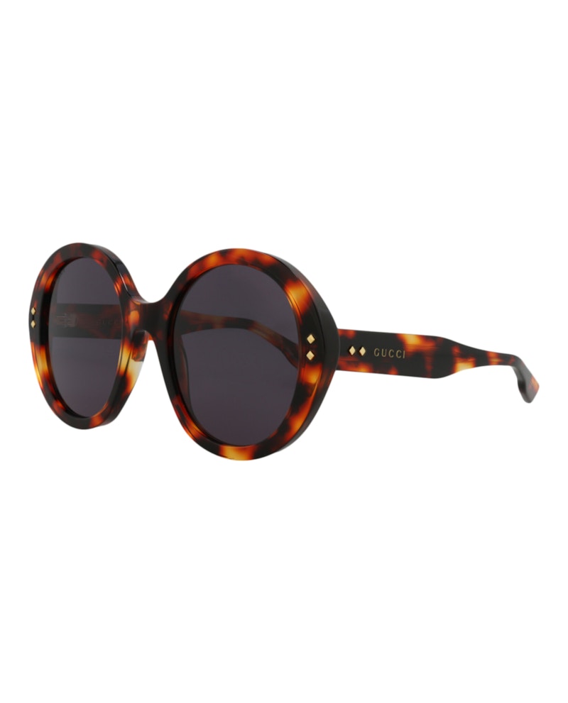 Gucci Round Oval Sunglasses Havana/Smoke (Gg1081S-30012874-002)