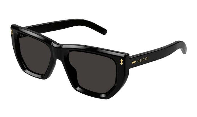 Gucci Square Frame Sunglasses Black/Grey (Gg1520S-001-53)