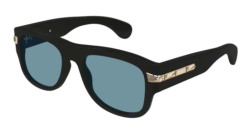 Gucci Square Frame Sunglasses Black/Light Blue (Gg1517S-002-Fr)