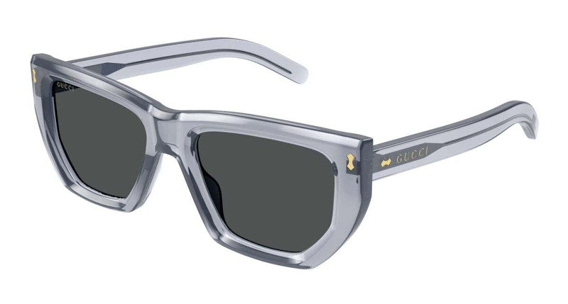 Gucci Square Frame Sunglasses Crystal Grey/Grey (Gg1520S-004-Fr)