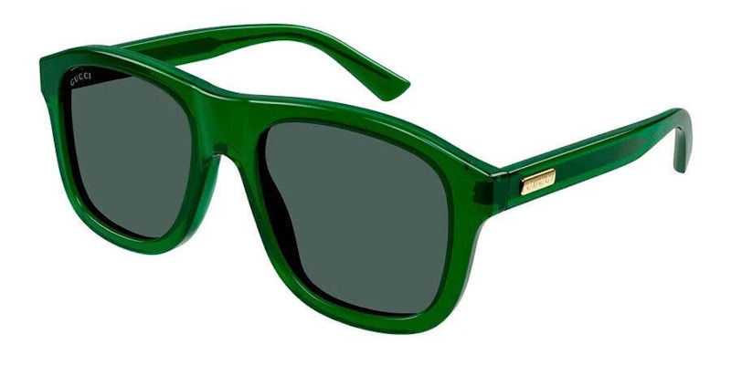 Gucci Square Frame Sunglasses Green/Transparent Green (Gg1316S-004-Fr)