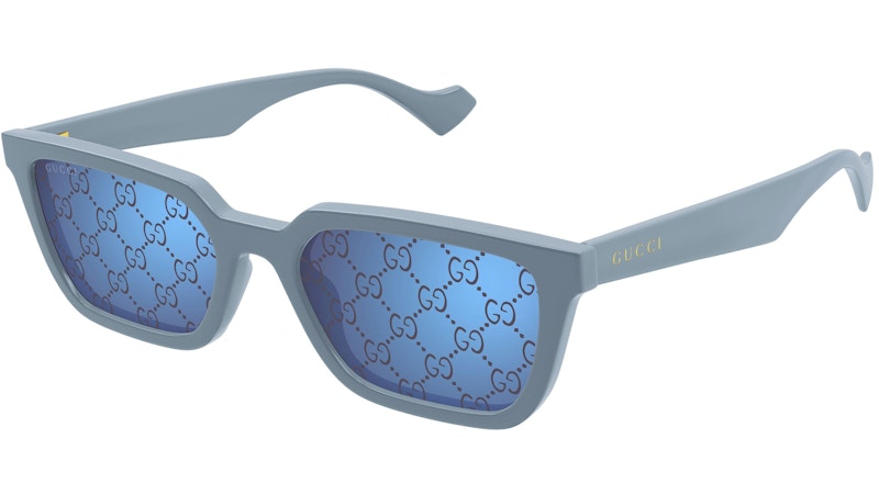 Gucci Square Logo Frame Sunglasses Light Blue/Purple (Gg1539S-003-55)