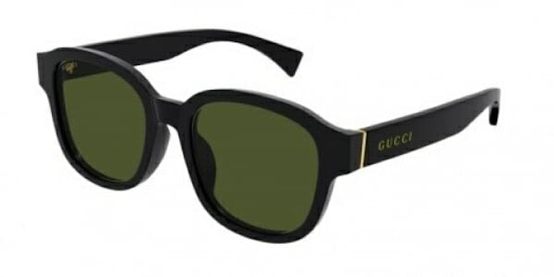 Gucci Square Sunglasses Black/Green (Gg1140Sk-002)