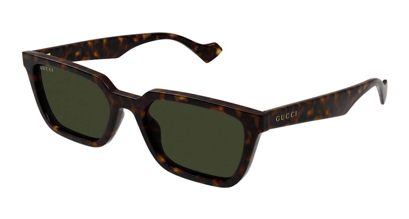 Gucci Tortoise Square Frame Sunglasses Havana/Green (Gg1539S-002-Fr)