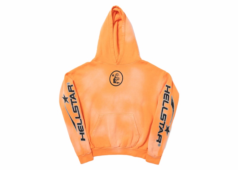 Hellstar Fire Orange Hoodie Orange Dye