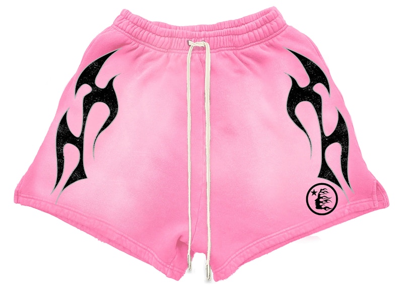 Hellstar Flame Shorts Pink