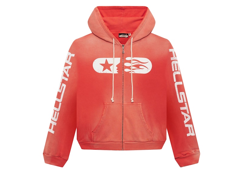 Hellstar Studios Zip Hoodie Red