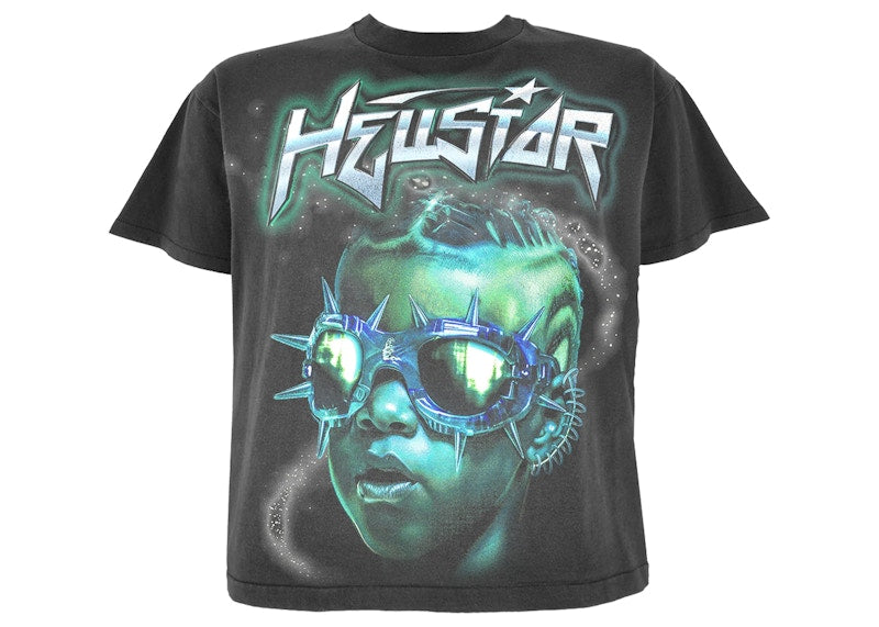 Hellstar The Future T-Shirt Black Blue