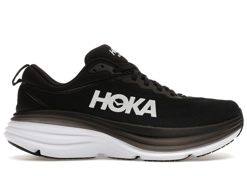 Hoka One One Bondi 8 Black White