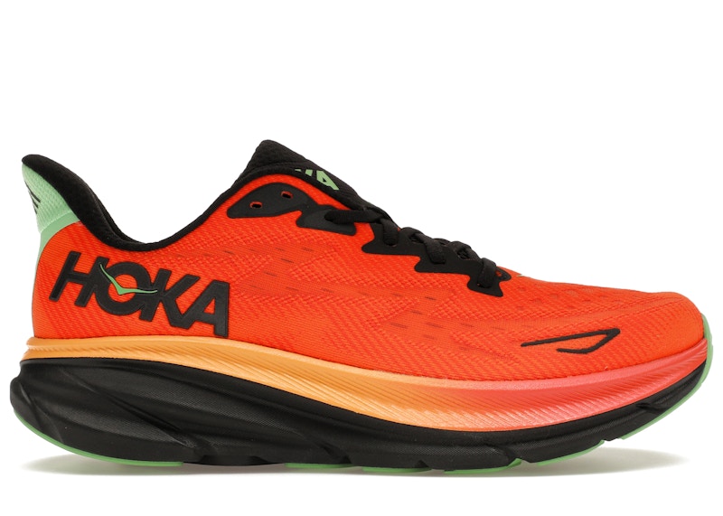 Hoka One One Clifton 9 Flame Vibrant Orange