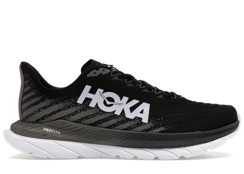 Hoka One One Mach 5 Black Castlerock Grey