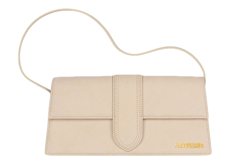 Jacquemus Le Bambino Long Flap Shoulder Bag Dark Beige