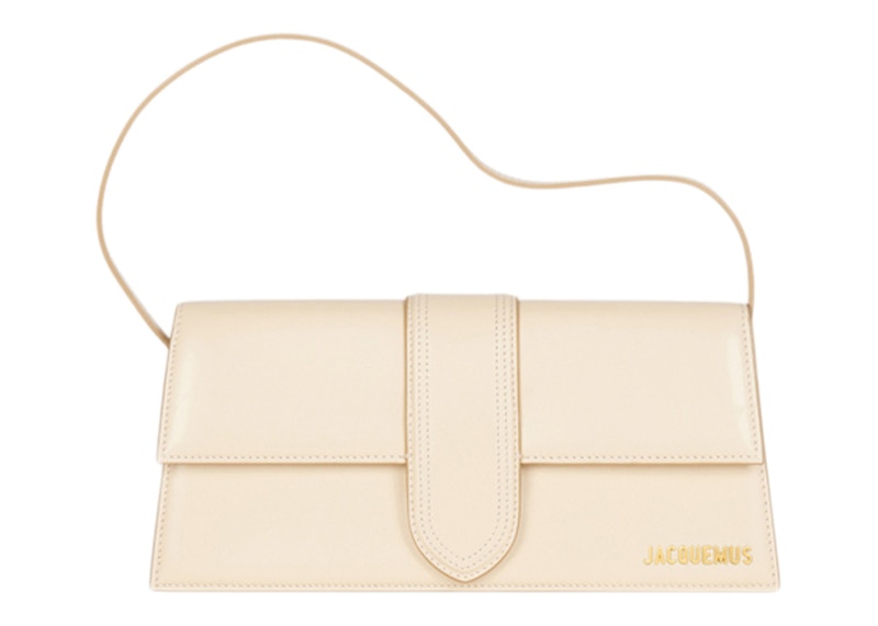 Jacquemus Le Bambino Long Flap Shoulder Bag Ivory