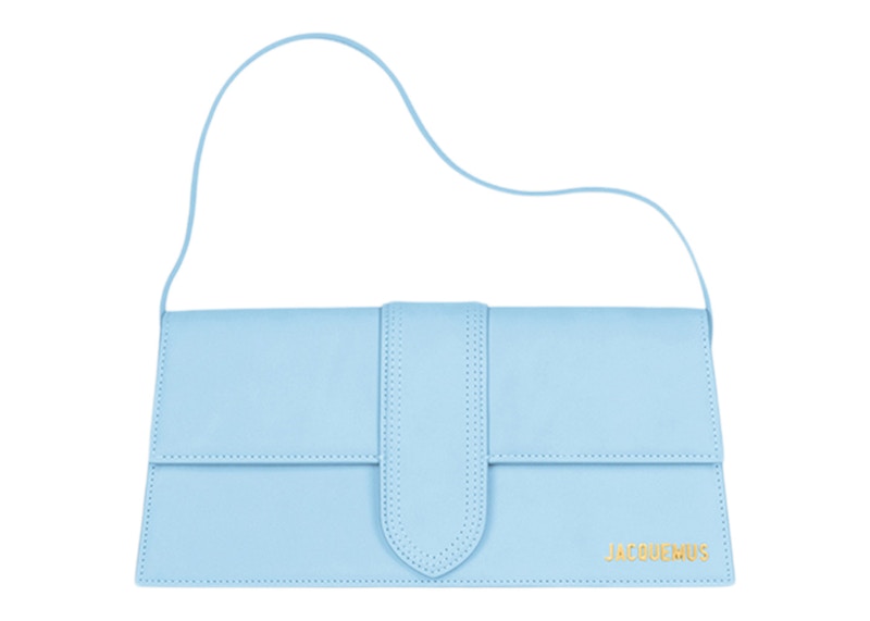 Jacquemus Le Bambino Long Flap Shoulder Bag Light Blue