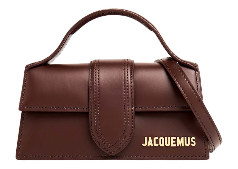 Jacquemus Le Bambino Mini Flap Bag Dark Brown