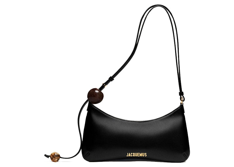 Jacquemus Le Bisou Perle Shoulder Bag Black