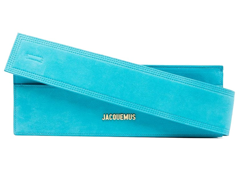 Jacquemus Le Ciuciu Logo Shoulder Bag Turquoise