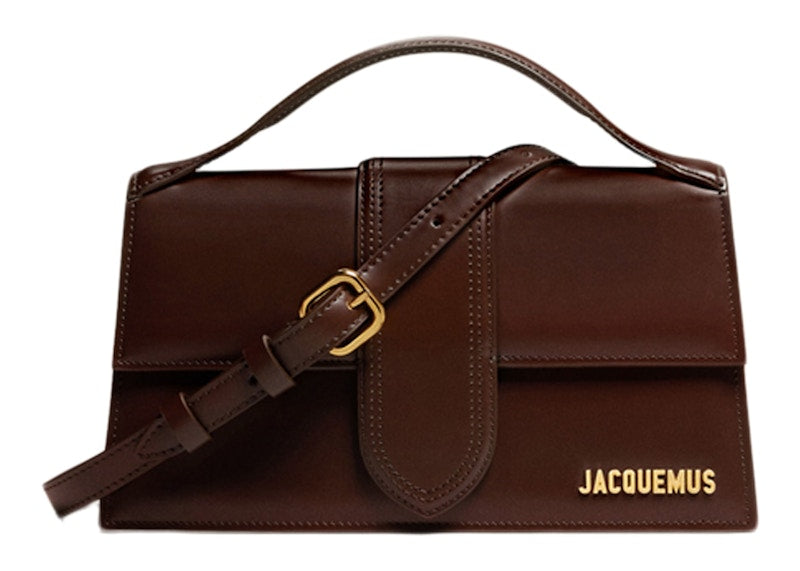 Jacquemus Le Grand Bambino Crossbody Flap Bag Dark Brown