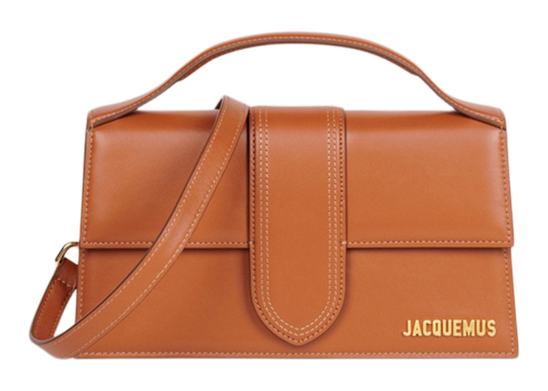 Jacquemus Le Grand Bambino Crossbody Flap Bag Light Brown