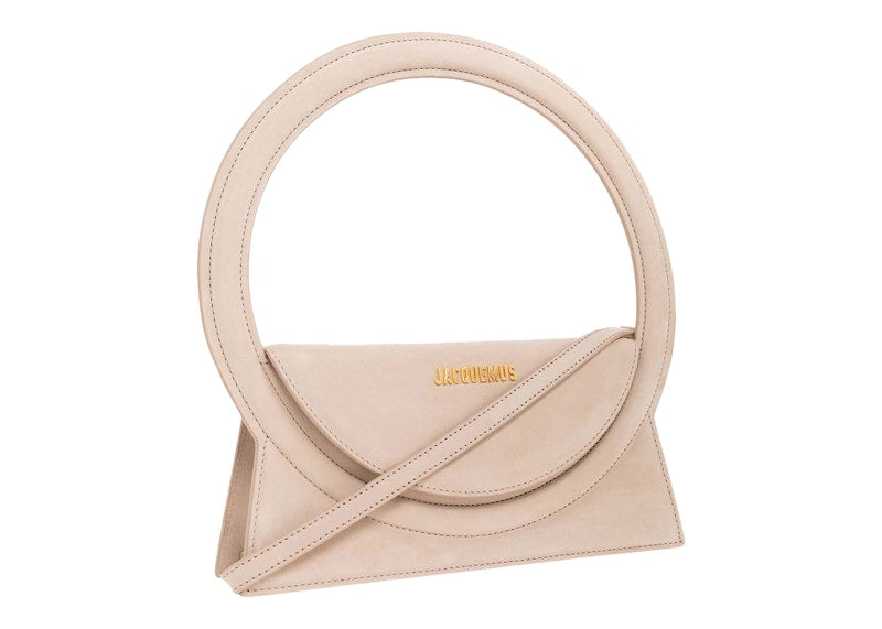 Jacquemus Le Sac Rond Circle Purse Dark Beige