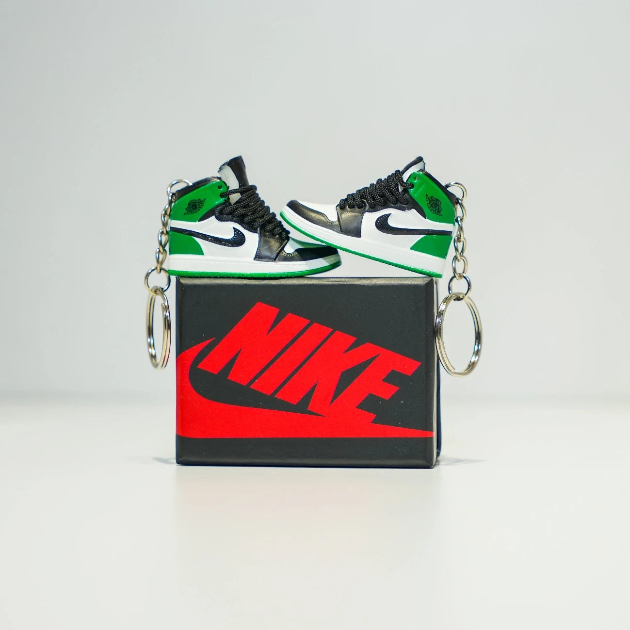 3D Sneaker Keychain With Box - AJ1 High Lucky Green