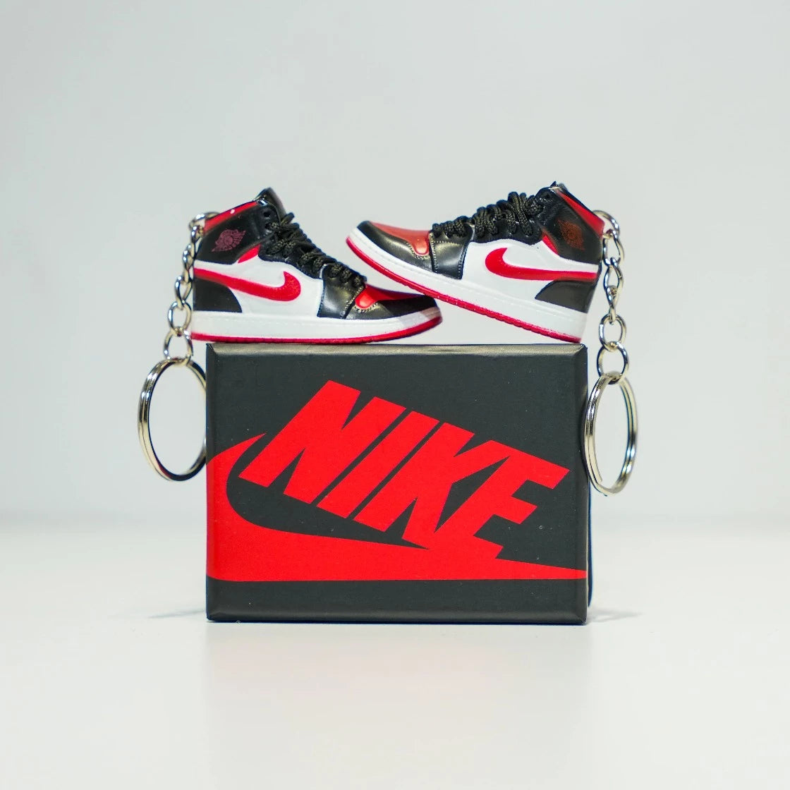 3D Sneaker Keychain With Box - AJ1 High Noble Red