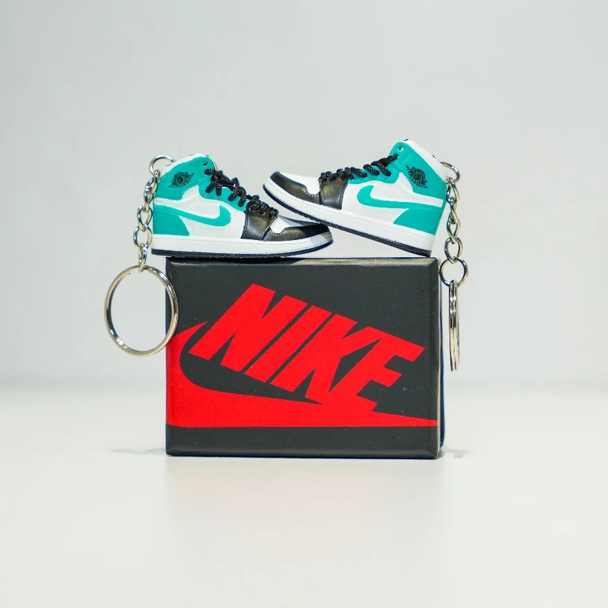 3D Sneaker Keychain With Box - AJ1 Mid Igloo