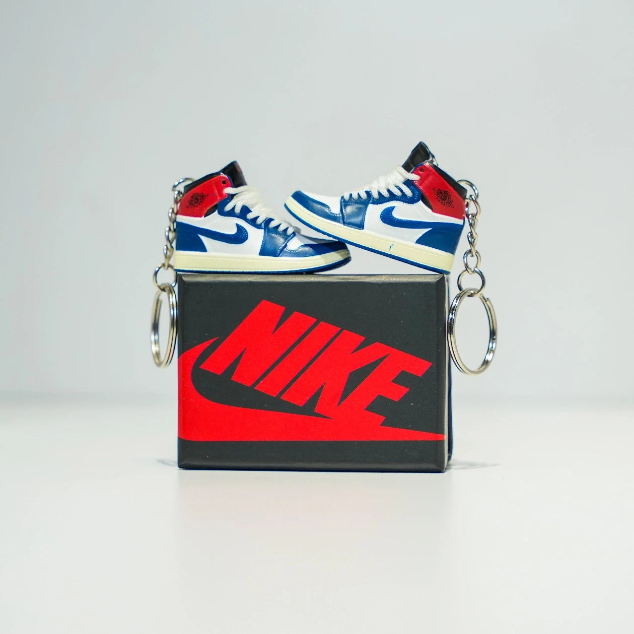 3D Sneaker Keychain With Box - AJ1 Union Blue Toe
