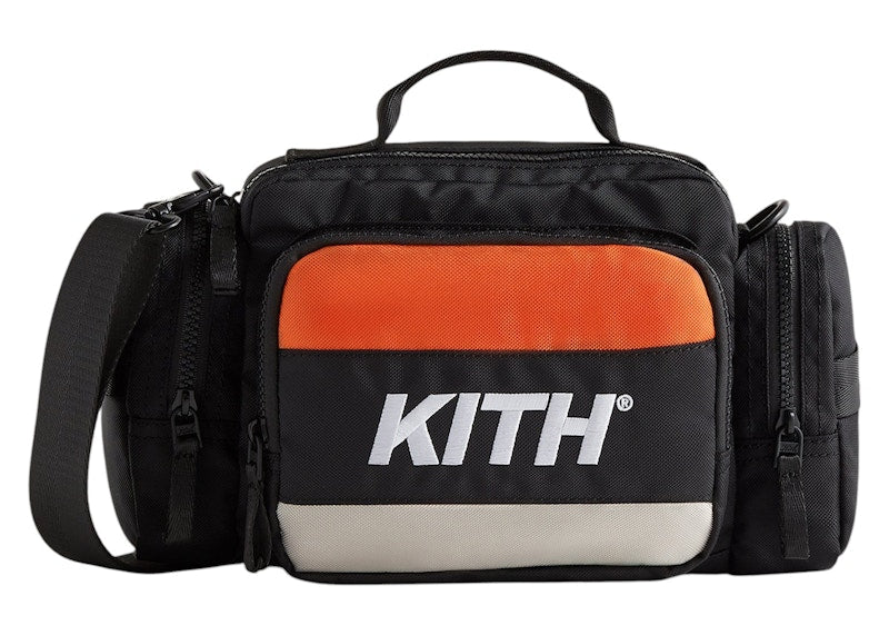 Kith Logo Embroidered Camera Bag Black