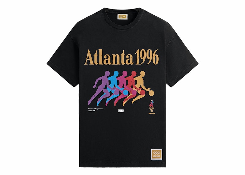 Kith Olympics Heritage Atlanta Basketball Vintage Tee Black