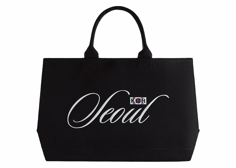 Kith Seoul Canvas Tote Bag Black