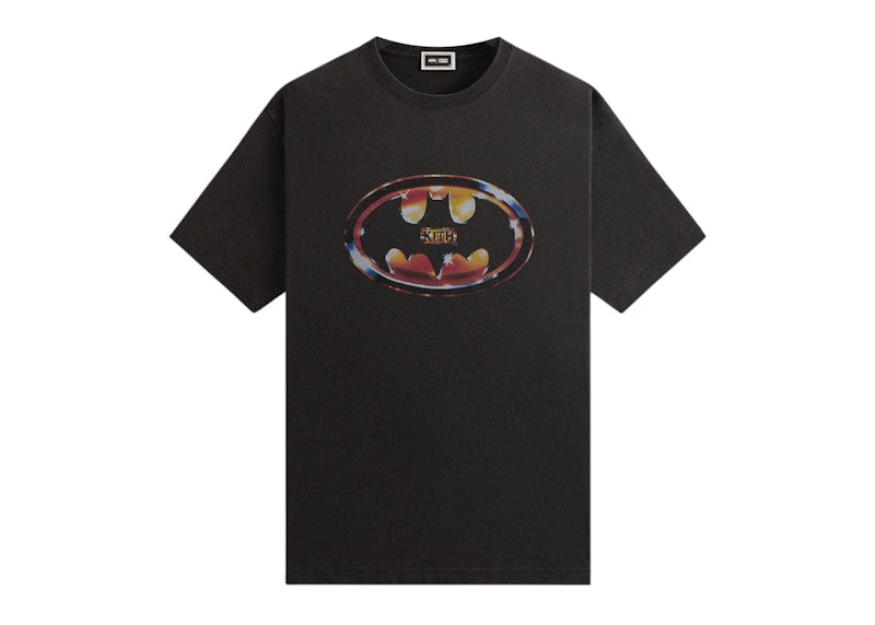 Kith X Batman Logo Vintage Tee Black