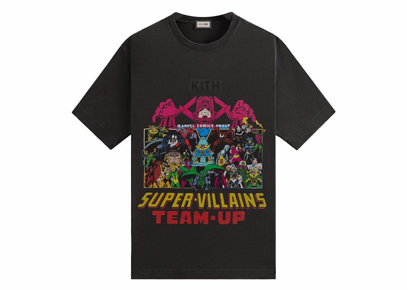 Kith X Marvel Team Up Vintage Tee Black