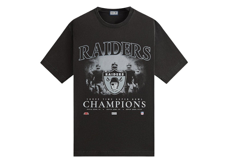 Kith X Nfl 47 Raiders Vintage Tee Black