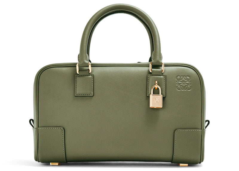 Loewe Amazona 23 Bag In Nappa Calfskin Avocado Green