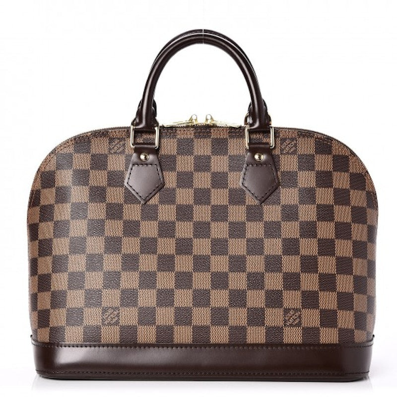 Louis Vuitton Alma Damier Ebene (Without Accessories) Pm Cerise Lining