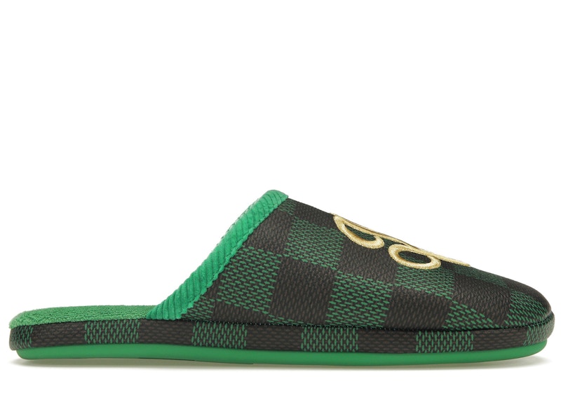 Louis Vuitton Lv Palace Slipper Damier Pop Green