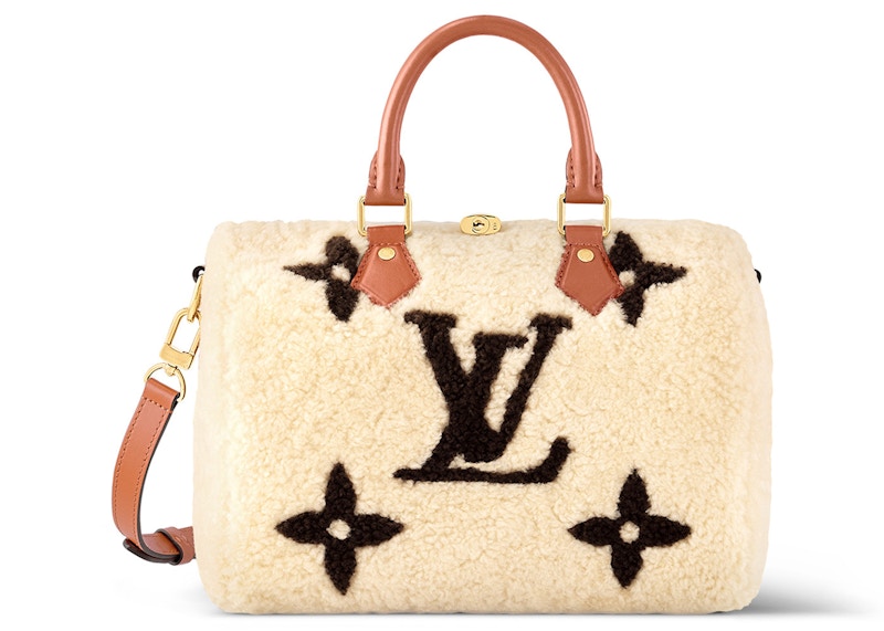 Louis Vuitton Lv Ski Speedy Bandouliere 25 Cream/Brown