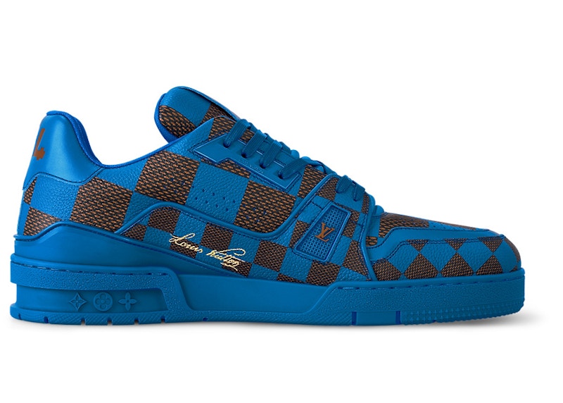 Louis Vuitton Lv Trainer Sneaker Damier Pop Blue